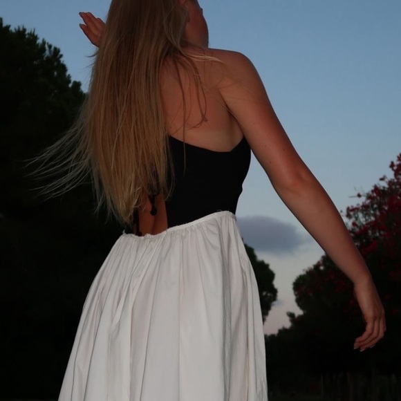 Zara NWT contrasting midi dress - Picture 12 of 12